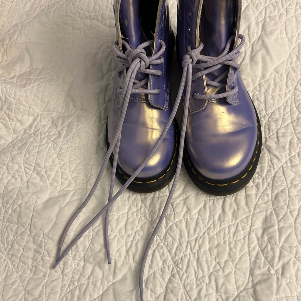 Dr. Martens 1460 Vegan Boot in Purple Heather Opaline - Picture 12 of 12